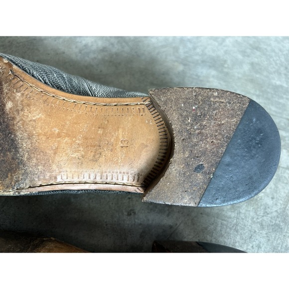 Moreschi Ostrich Leather Loafers Made In Italy Men's Size 13 - Picture 6 of 16